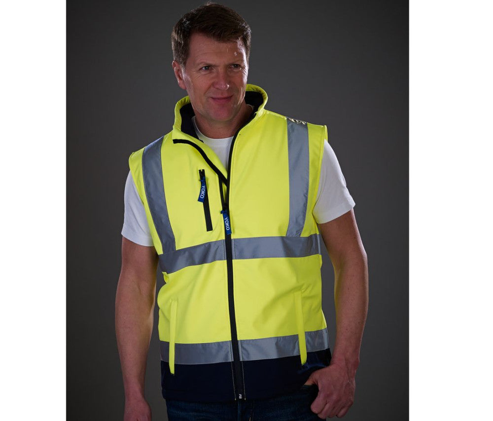 Yoko Hi-vis Softshell Gilet — YK006 - KST TEXTILES