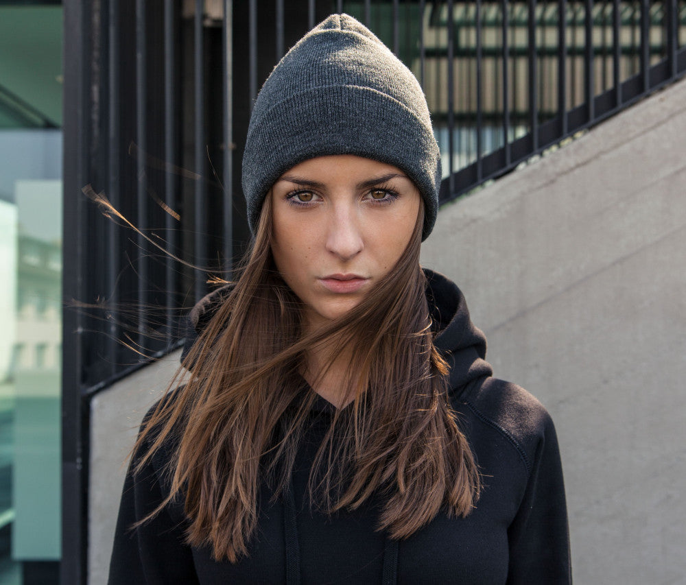 Build Your Brand Heavy Knit Beanie — BY001 - KST TEXTILES