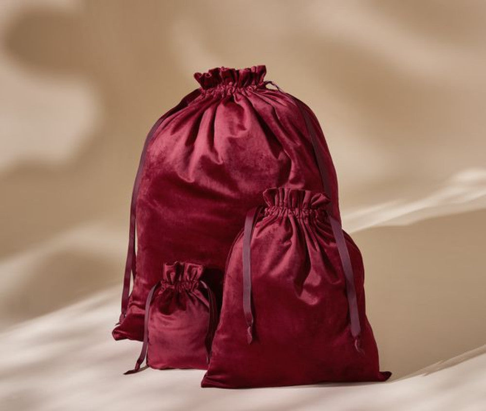 Bag Base Velvet Giftbag With Ribbon Drawstring — BG718 - KST TEXTILES
