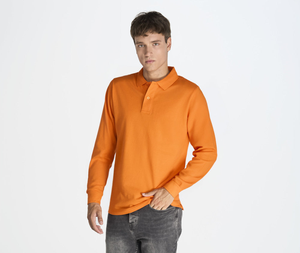 JHK Man Regular Long Sleeve Polo — JK215 - KST TEXTILES