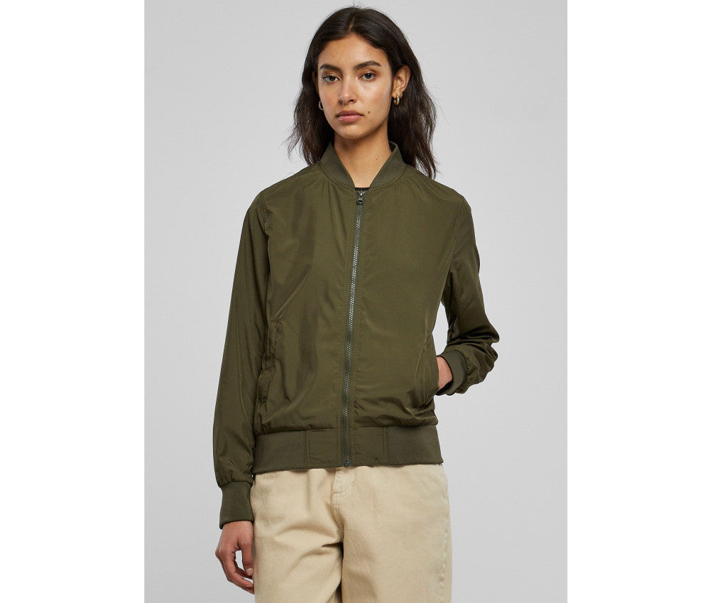 Build Your Brand Ladies Nylon Bomber Jacket — BY044 - KST TEXTILES