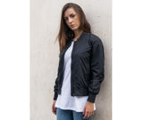 Build Your Brand Ladies Nylon Bomber Jacket — BY044 - KST TEXTILES
