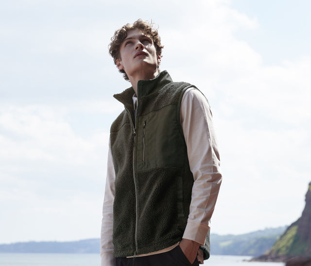 Front Row Recycled Sherpa Gilet — FR855 - KST TEXTILES