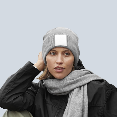 BEECHFIELD B337R - Appliqué patch beanie - KST TEXTILES