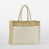 WESTOFORD MILL W480 - Cotton pocket natural starched jute shopping 340 - KST TEXTILES